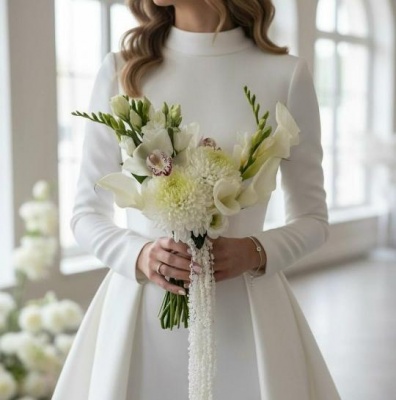 Букет цветов Букет невесты с орхидеей