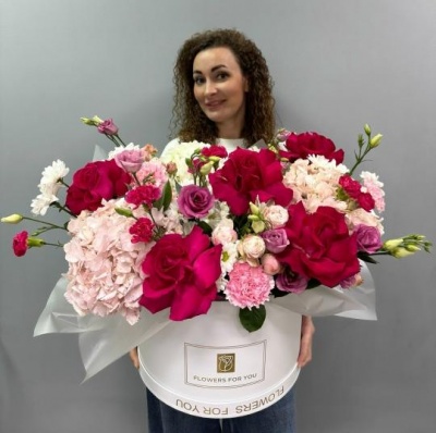 Букет цветов Коробка-гигант